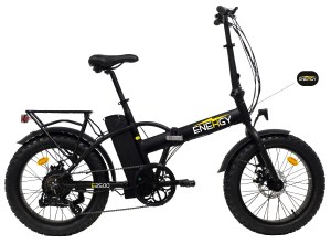 Ηλεκτρικο Ποδηλατο Energy E2500 Σπαστο 20" Fat Bike Μαυρο DRIMALASBIKES